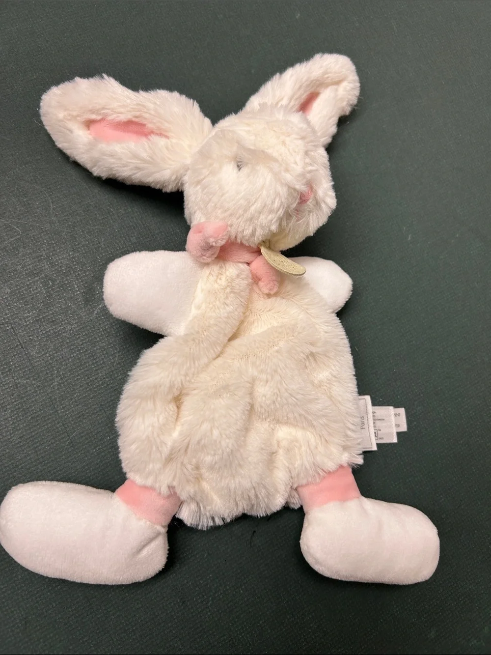 Doudou et Compagnie‎ Paris France Bunny Lovey Pink Plush 11